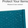 Quality Park Bubble Mailers, 6 x 9 Inch, White Poly Mailers, Padded Envelopes, Shipping Envelopes, Water Resistant, Self Seal, 50 Per Box (QUA85856), Plastic(Blue)