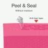 Quality Park Bubble Mailers, 6 x 9 Inch, White Poly Mailers, Padded Envelopes, Shipping Envelopes, Water Resistant, Self Seal, 50 Per Box (QUA85856), Plastic(Pink)