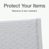 Quality Park Bubble Mailers, 6 x 9 Inch, White Poly Mailers, Padded Envelopes, Shipping Envelopes, Water Resistant, Self Seal, 50 Per Box (QUA85856), Plastic(White)