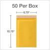 Quality Park Bubble Mailers, 6 x 9 Shipping Envelopes, Self-Seal, Durable Brown Kraft Padded Envelopes, Redi-Strip Peel Off Closure, 50 Per Box (QUA85755)(6 x 10)