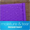 Quality Park Bubble Mailers, 8.25 x 11 Shipping Envelopes, Water Resistant White Poly Padded Envelopes, Redi-Strip Peel Off Closure, 25/Box (QUA85859)(Purple)