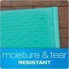 Quality Park Bubble Mailers, 8.25 x 11 Shipping Envelopes, Water Resistant White Poly Padded Envelopes, Redi-Strip Peel Off Closure, 25/Box (QUA85859)(Teal)