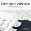 Redi-Tag Laser Printable Tabs, Permanent Index Tabs, Customizable Adhesive Labels, Assorted Pastel Colors, 1.125″ x 1.25″, 100 Per Pack (1006790)