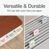 Redi-Tag Laser Printable Tabs, Permanent Index Tabs, Customizable Adhesive Labels, Assorted Pastel Colors, 1.125″ x 1.25″, 100 Per Pack (1006790)