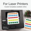Redi-Tag Laser Printable Tabs, Permanent Index Tabs, Customizable Adhesive Labels, Assorted Pastel Colors, 1.125″ x 1.25″, 375 Per Pack (1006791)(Primary)