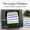 Redi-Tag Laser Printable Tabs, Permanent Index Tabs, Customizable Adhesive Labels, Assorted Pastel Colors, 1.125″ x 1.25″, 375 Per Pack (1006791)(Tropical)