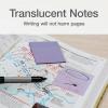Redi-Tag Translucent Sticky Notes, Transparent Self-Stick Notes, 3″ x 3″, Pastel Colors, 8 Pads, 50 Notes Per Pad, 400 Sheets (1006595)(Pastel)