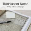 Redi-Tag Translucent Sticky Notes, Transparent Self-Stick Notes, 3″ x 3″, Pastel Colors, 8 Pads, 50 Notes Per Pad, 400 Sheets (1006595)(Transparent)