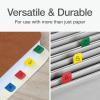Redi-Tag Write-On Tabs, Permanent Adhesive Index Tabs, Assorted Primary Colors: Yellow, Orange, Red, Blue and Green, 1″ x 7/16″, 130 Pack (1009302)(Primary)