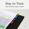 Redi-Tag Write-On Tabs, Repositionable Tabs for Binders and Planners, Removable Pop Up Tags, 4 Calming Colors, 1″ x 1.5″, 88 Per Pack (1006508)(6 Vivid Colors)
