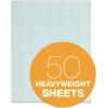 TOPS Cross-Section Pads, 8-1/2″ x 11″, Glue Top, Graph Rule (10 x 10), 50 Sheets (35101)(8 Squares/Inch)