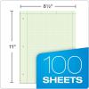 TOPS Engineering Computation Pad, 8-1/2″ x 11″, Glue Top, 5 x 5 Graph Rule on Back, Green Tint Paper, 3-Hole Punched, 100 Sheets (35500)(100 Count (Pack of 1))