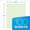 TOPS Engineering Computation Pad, 8-1/2″ x 11″, Glue Top, 5 x 5 Graph Rule on Back, Green Tint Paper, 3-Hole Punched, 100 Sheets (35500)(100 Count (Pack of 2))