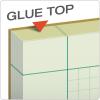 TOPS Engineering Computation Pad, 8-1/2″ x 11″, Glue Top, 5 x 5 Graph Rule on Back, Green Tint Paper, 3-Hole Punched, 100 Sheets (35500)(100 Count (Pack of 2))