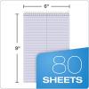 TOPS Prism Steno Books, 6″ x 9″, Gregg Rule, Gray Paper, 80 Sheets, Perforated, 4 Pack (80274)(Purple)