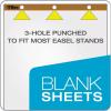 TOPS Standard Easel Pads, 3-Hole Punched, 27 x 34 Inch, 1″ Grid, White, 50 Sheets/Pad, Carton of 2 Pads (7902)(4-Count)