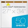 TOPS Standard Easel Pads, 3-Hole Punched, 27 x 34 Inch, 1″ Grid, White, 50 Sheets/Pad, Carton of 2 Pads (7902)(4-Count)