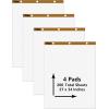 TOPS Standard Easel Pads, 3-Hole Punched, 27 x 34 Inch, 1″ Grid, White, 50 Sheets/Pad, Carton of 2 Pads (7902)(4-Count)