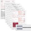 Adams 1099 NEC Forms 2021, 5 Part Laser 1099 Forms with Self Seal 1099 Envelopes, for 50 Recipients, Includes 3 1096 Forms (TXA2250E-NEC21)(2021)