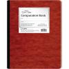 Ampad Gold Fibre Computation Book, Red Cover, Ivory Paper, Letter Size, 4 Square Inch Rule, 76 Sheets, 1 Each (22-156)(1 Count (Pack of 1))