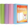 Cardinal 3 Ring Binders, Binders for School and Office, Durable 1.5 Inch, Round Rings, Holds 350 Sheets, ClearVue Presentation View, Non-Stick, Assorted Pastel Colors, 4 Pack (79552)(Pastel Colors)