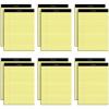 Oxford 5 x 8 Legal Pads, 12 Pack, Narrow Ruled, Yellow Paper, 50 Sheets Per Writing Pad, Made in the USA (74017)(8.5 x 11 (Pack of 6))
