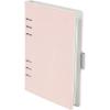 Oxford 6-Ring Professional Notebook, 7 x 9 Inch, Refillable Notebook, Writing Journal, Ivory Paper, 100 Sheets, Blush Pink Faux Leather Cover (90005)(Blush)