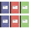 Oxford Composition Notebook 6 Pack, College Ruled Paper, 9-3/4 x 7-1/2 Inches, 100 Sheets, Assorted Marble Covers. 2 Each: Blue, Green, Red (63763)(Assorted)