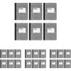 Oxford Composition Notebook 6 Pack, College Ruled Paper, 9-3/4 x 7-1/2 Inches, 100 Sheets, Assorted Marble Covers. 2 Each: Blue, Green, Red (63763)(Black)