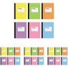Oxford Composition Notebook 6 Pack, College Ruled Paper, 9-3/4 x 7-1/2 Inches, 100 Sheets, Assorted Marble Covers. 2 Each: Blue, Green, Red (63763)(Pastel)