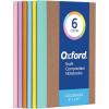 Oxford Composition Notebook 6 Pack, Notebooks for School, School Supplies, College Ruled Paper, 5.75 x 8 Inches, Small Journals, 60 Sheets, Kraft Covers with Assorted Pastel Spines (63832)