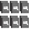 Oxford Composition Notebooks, Graph Ruled Paper, 9-3/4″ x 7-1/2″, Black Marble Covers, 80 Sheets, 12 per Pack (63786)