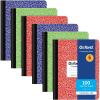 Oxford Composition Notebooks, Wide Ruled Paper, 9-3/4 x 7-1/2 Inches, 100 Sheets, Black, 6 Pack (63764)(Assorted)