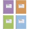 Oxford Spiral Composition Notebooks, 4 Pack, College Ruled Paper, 9-3/4 x 7-1/2 Inches, 80 Sheets, Assorted Pastel Covers (64947)