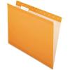 Pendaflex 04152 1/5 BLA Reinforced Hanging File Folders, Letter Size, Black, 1/5 Cut, 25/BX (4152 1/5 BLA)(Orange)