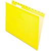 Pendaflex 04152 1/5 BLA Reinforced Hanging File Folders, Letter Size, Black, 1/5 Cut, 25/BX (4152 1/5 BLA)(Yellow)