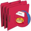 Pendaflex Fastener Folders, 2 Fasteners, Letter Size, Blue, 1/3 Cut Tabs in Left, Right, Center Positions, 50 per Box (22040GW)(Red)
