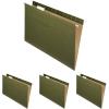 Pendaflex Reinforced Hanging Folders, Legal Size, Standard Green, 1/5 Cut, 25/BX (4153 1/5)(Legal (Pack of 4))