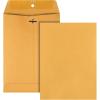 Quality Park 12 x 15-1/2 Clasp Envelopes, Clasp and Gummed Closures, for Oversized Papers, Drawings or Posters, 32 lb Kraft Paper, 100/Box (QUA37810)(7.5 x 10.5)