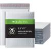 Quality Park Bubble Mailers, 8.25 x 11 Shipping Envelopes, Water Resistant White Poly Padded Envelopes, Redi-Strip Peel Off Closure, 25/Box (QUA85859)(White)