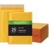 Quality Park Large Bubble Mailers, 10.5 x 15 Shipping Envelopes, Durable Brown Kraft Padded Envelopes, Redi-Strip Peel Off Closure, 25/Box (QUA85763)(6 x 9)