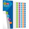 Redi-Tag Write-On Tabs, Permanent Adhesive Index Tabs, Assorted Primary Colors: Yellow, Orange, Red, Blue and Green, 1″ x 7/16″, 130 Pack (1009302)(Tropical)