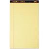 TOPS 63950 Docket Ruled Perforated Pads, 8 1/2 x 11 3/4, Canary, 50 Sheets (Pack of 12)(8.5 x 14 Inch)