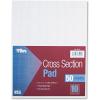 TOPS Cross-Section Pads, 8-1/2″ x 11″, Glue Top, Graph Rule (10 x 10), 50 Sheets (35101)(10 Squares/Inch 50 Sheets)