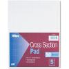 TOPS Cross-Section Pads, 8-1/2″ x 11″, Glue Top, Graph Rule (10 x 10), 50 Sheets (35101)(5 Squares/Inch)