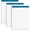 TOPS Docket Writing Pads, 8-1/2″ x 11-3/4″, Legal Rule, White Paper, 3-Hole Punched, 100 Sheets, 3 Pack (63393)(8-1/2″ x 11-3/4″)