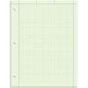 TOPS Engineering Computation Pad, 8-1/2″ x 11″, Glue Top, 5 x 5 Graph Rule on Back, Green Tint Paper, 3-Hole Punched, 100 Sheets (35500)(100 Count (Pack of 1))