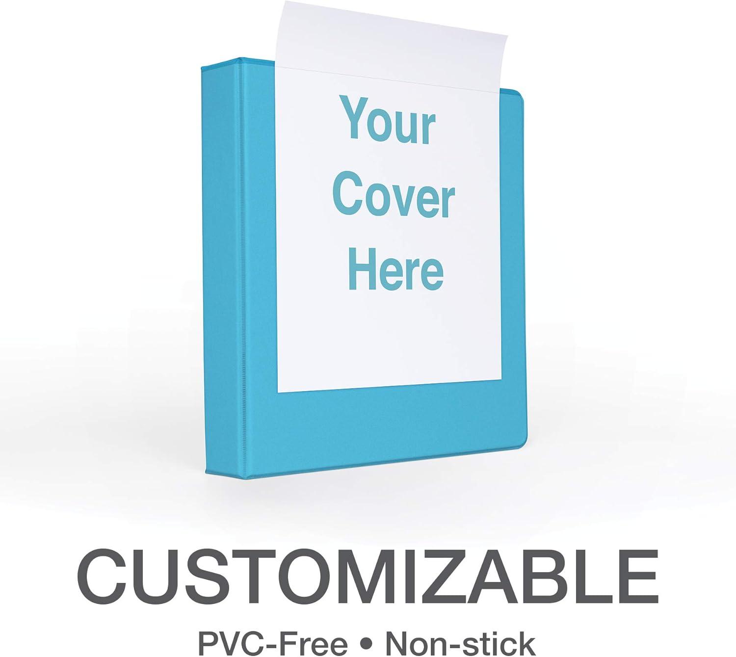imageOxford 3 Ring Binders 15 inch ONETouch Easy Open D Rings Durable Binders for School and Office ClearVue Xtralife Hinge NonStick PVCFree Assorted Colors Holds 375 Sheets 4 PK 7990820 Inch