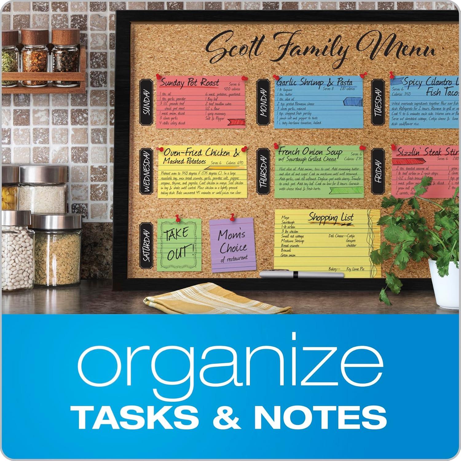 imageOxford Index Cards Assorted Colors 5quot x 8quot Ruled 100Pack 35810100Pack