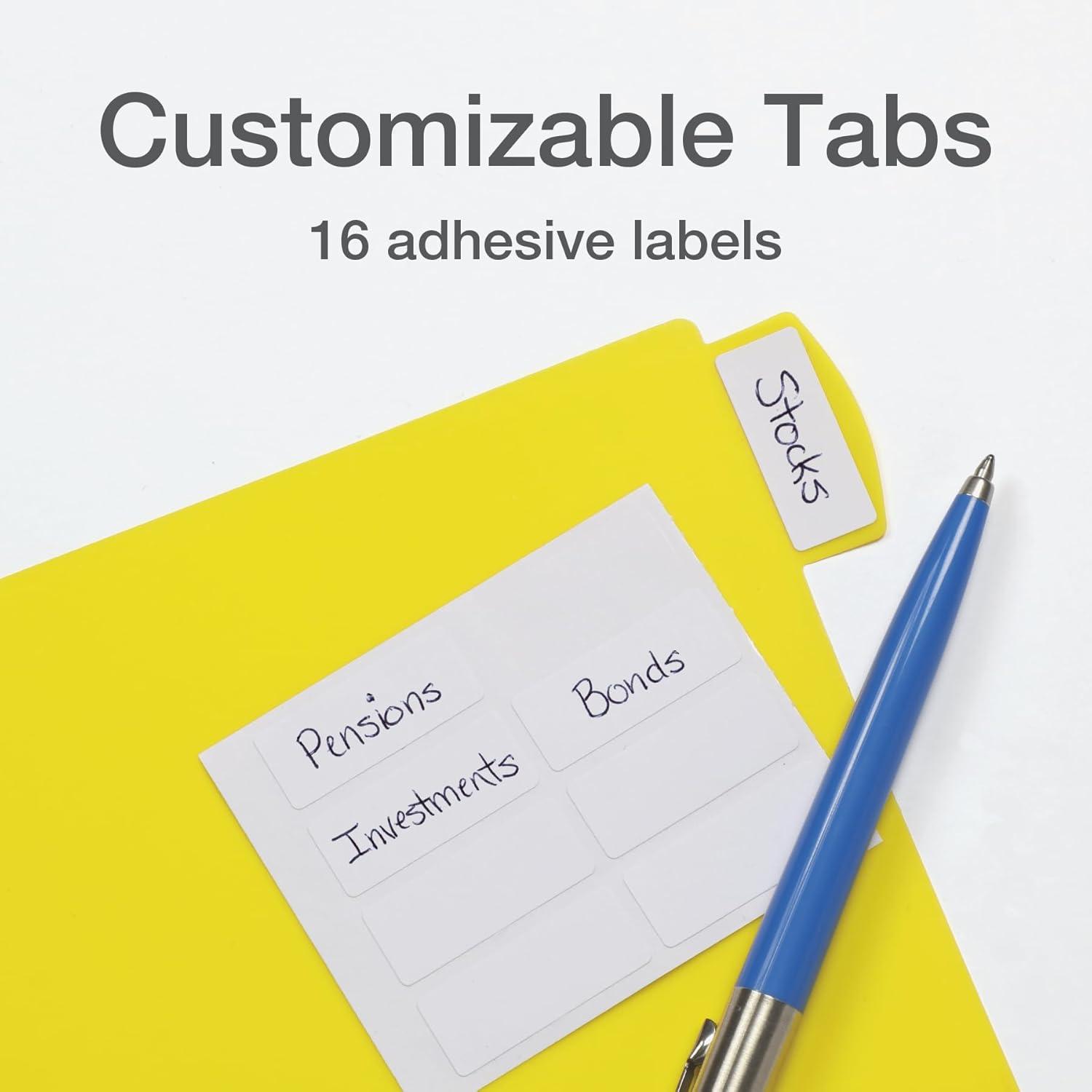 imageOxford Plastic Binder Dividers for 3 Ring Binder Durable Plastic Binder Divider 8 Tab Multicolor Tabs 3 Hole Punched Letter Size 6 Sets 896018 Tab Rainbow